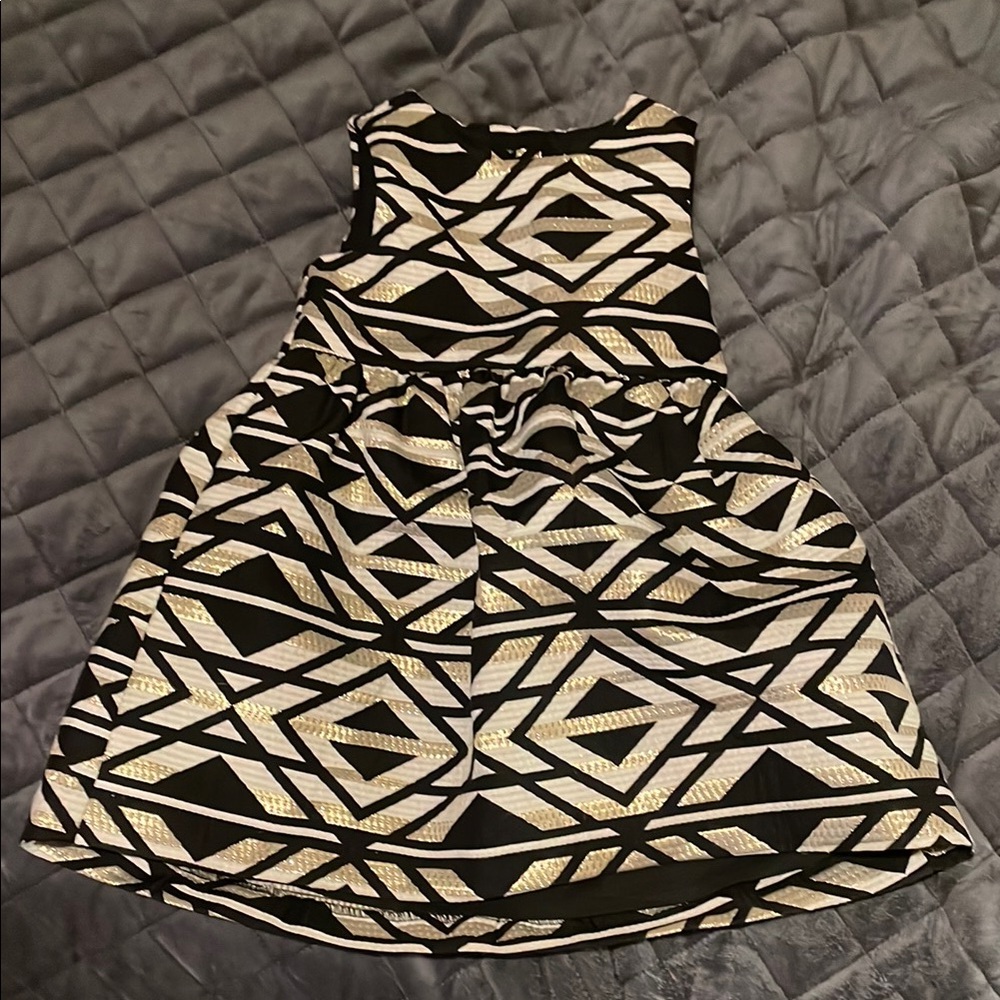 Crazy 8 Black and White Checkered Dress